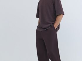 Базовая футболка с эффектом стирки, Фиолетовый