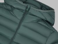 Стеганый пуховик с натуральным пухом