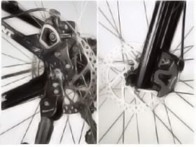 Защита калипера OSTAND для дисковых тормозов (черный комплект 2 шт)