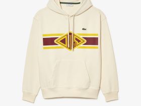 Мужское хлопковое худи Lacoste свободного кроя