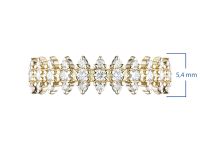 Классическое кольцо из желтого золота с бриллиантами э0301кц03210352