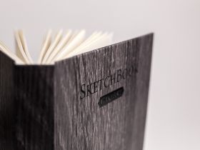 Скетчбук для графики Малевичъ "GrafArt" Dark Wood 14,5х19 см 80 л 150 г
