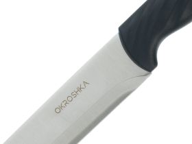 Нож кухонный филейный Okroshka Crouton 19.8 см, сталь 5cr15mov, рукоять пластик, черный