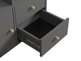 Стеллаж Кейн 3-75x149 Графитовый