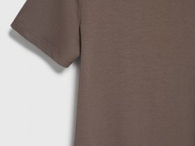 Базовая футболка из хлопка, Коричневый