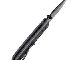 Складной нож Tenable Bison, сталь Nitro-V, рукоять G10, черный/серый