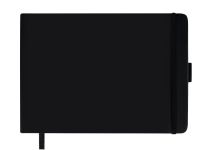 Скетчбук Гамма "Студия" 21х14,8 см 100 л 110 г, черный, твердая обложка, на резинке, слоновая кость