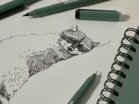 Набор капиллярных ручек линеров Малевичъ, 8 шт