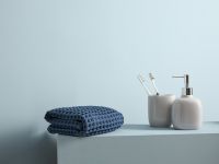 Полотенце вафельное Francesca, синее