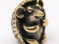 Бусина для темляка Ёжик, бронза