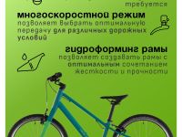 Детский велосипед Cube Numove 200, год 2026, цвет Синий-Зеленый