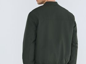 Утеплённый бомбер, Зеленый