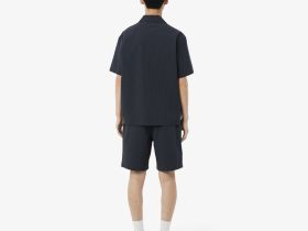 Мужские хлопковые шорты Lacoste из сирсакера