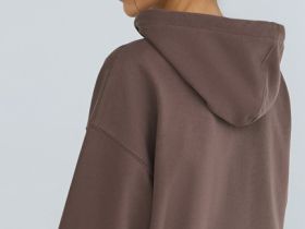 Толстовка на молнии с вышивкой, Коричневый