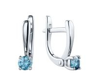 Серьги из белого золота с бриллиантами э0901сг02164000