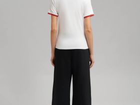 Футболка облегающего кроя из хлопкового джерси