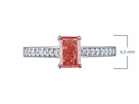 Кольцо из белого золота э4012кц03170100_pink