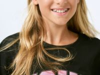 Футболка с принтом Hello Kitty для девочек, Черный