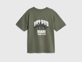 Футболка с принтом для мальчиков, Зеленый