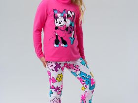 Брюки трикотажные для девочек (легинсы), 2 пары в комплекте