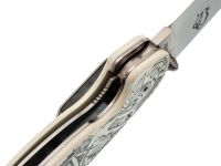 Складной нож Steelclaw Крыса "Сказка", сталь VG-10, рукоять White G10
