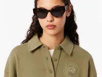 Женская флисовая толстовка-поло Lacoste
