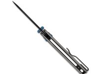 Складной нож Kizer Phoca CD, сталь 14C28N, рукоять алюминий, серый/черный