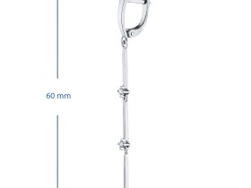 Серьги из белого золота с бриллиантами э4701сг10155600