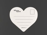 Открытка "Сердце Ты Я розовая"