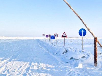 Две ледовые переправы через реки Лену и Алдан открыли в Якутии 