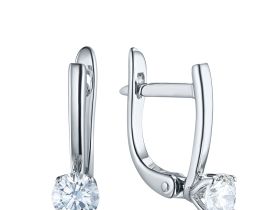 Серьги из белого золота э4712сг06220203