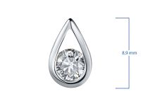 Классическая подвеска из серебра э0612пд06200853