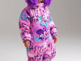 Комбинезон детский текстильный с полиуретановым покрытием для девочек