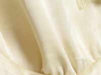 Сатиновое платье с кружевом, Желтый