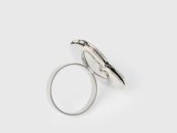 Кольцо-локет в форме сердца, Серебряный