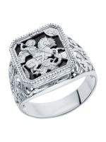 Серебряное кольцо с фианитами