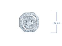 Пусеты из белого золота с бриллиантами э4701пс11172700