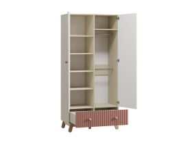Шкаф детский Финни 2-96x210 Розовый