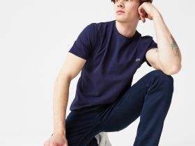 Мужская футболка Lacoste приталенного кроя