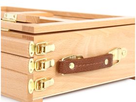 Этюдник-органайзер для пастели Гамма, 3 уровня, 30*13,5*44 см, бук