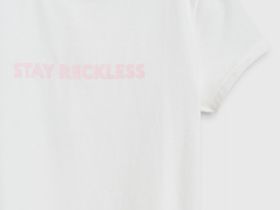 Футболка с принтом для девочек, Белый