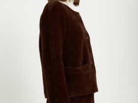 Кардиган с округлой горловиной