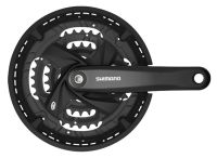 Система Shimano Acera FC-M371 9 скоростей квадрат (черный 170 мм 44 / 32 / 22 защита цепи)