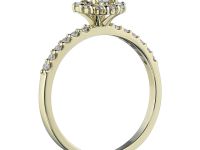 Кольцо из желтого золота с бриллиантами э0301кц06165200