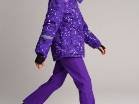 Куртка текстильная с полиуретановым покрытием для девочек