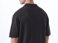 Вязаный джемпер-поло, Коричневый