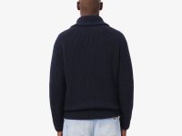 Мужской кардиган Lacoste с высоким воротом на молнии