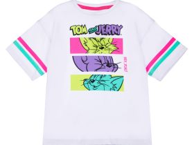 Фуфайка трикотажная для девочек (футболка)