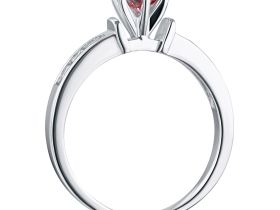 Кольцо из белого золота э0912кц08151700_pink