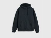 Утеплённая толстовка на молнии, Черный